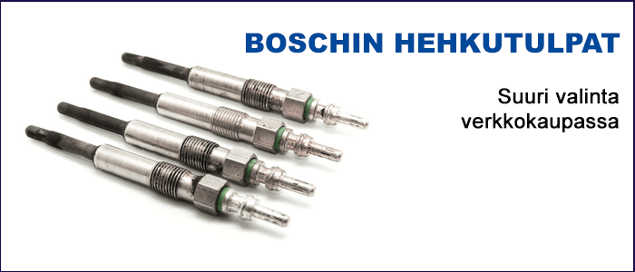Boschin hehkutulpat edulliseen hintaan